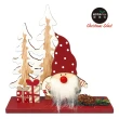 【摩達客】聖誕-可愛點點紅帽聖誕老公公(木質擺飾)