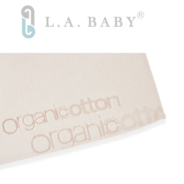 【L.A. Baby】天然有機棉防水布套+乳膠床墊 L號(床墊厚度5cm)