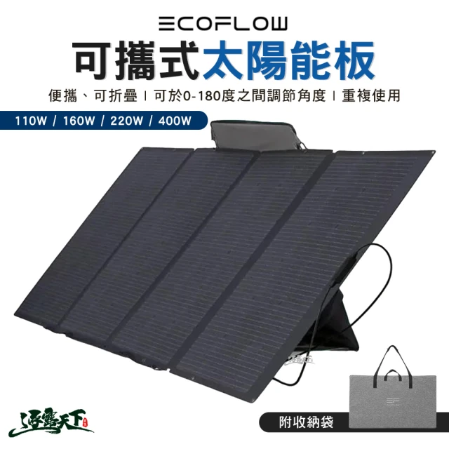 ECOFLOW 太陽能板 400W(充電板 可攜式 露營 逐