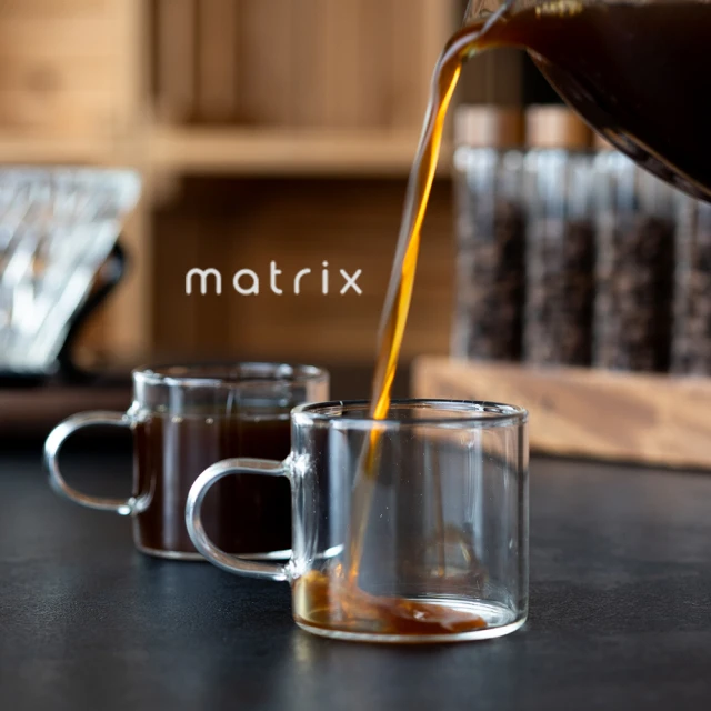 Matrix 迷你耐熱玻璃馬克杯2入組 80ml(手沖咖啡 分享壺 耐熱玻璃 茶杯 咖啡壺 分享杯 咖啡濾杯 HARIO)