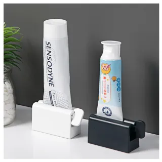 【時光良品】高質感極簡☆可立防滑多功能牙膏擠壓器(洗面乳保養品按壓器/北歐無印懶人擠壓夾/牙膏架牙膏夾)