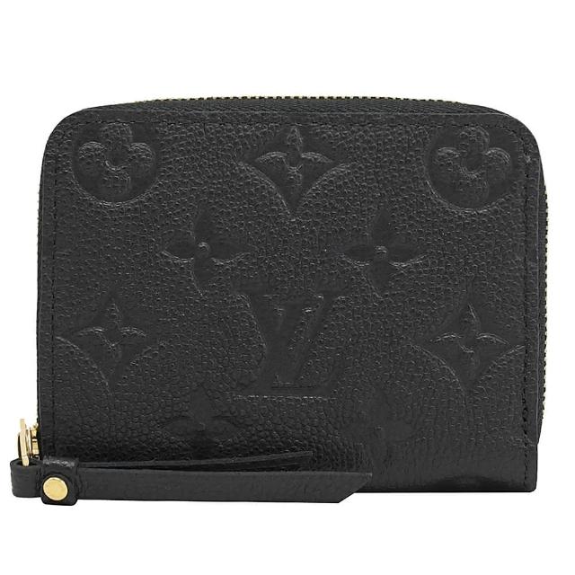 【Louis Vuitton 路易威登】LV M60574 經典花紋全皮革壓紋信用卡零錢包(現貨)