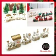 【交換禮物】摩達客-耶誕木質小火車(聖誕禮物擺飾兒童玩具-白色款)