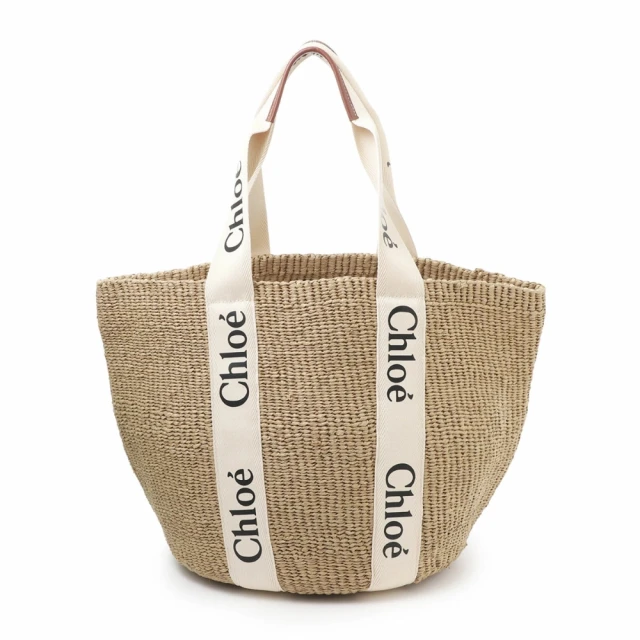 Chloe’ 蔻依 WOODY LARGE BASKET 大號 棕色 草編水桶包 斜背包(C22SS380G55101)