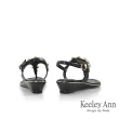 【Keeley Ann】大方滿鑽楔型涼鞋(黑色432008110)