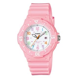 【CASIO 卡西歐】CASIO 指標錶 橡膠錶帶 防水100米 可旋轉式錶圈(LRW-200H-4B2)