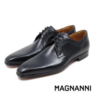 【NAGASHIRO永城皮鞋】MAGNANNI西班牙原廠西班牙經典流暢壓線商務德比鞋 黑色(23865-BL)