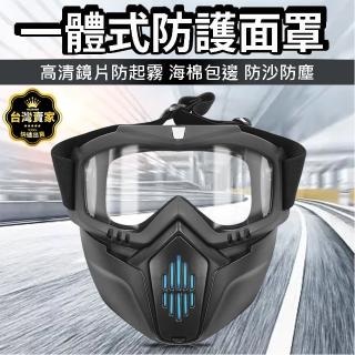 【威富登】臺灣出貨 安全帽鏡片 面罩 電焊面罩 風鏡 防塵口罩 護目鏡 防風面罩 防毒面具 防塵護目鏡(面罩)