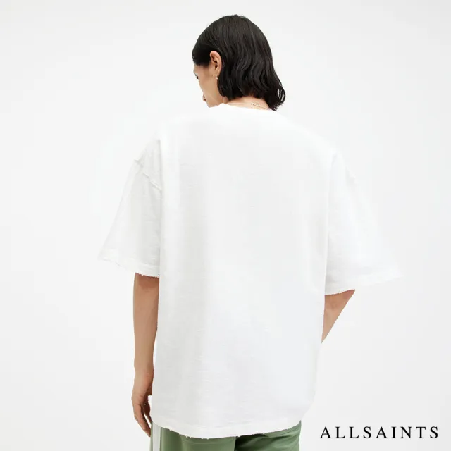 【ALLSAINTS】ASPEN 純棉寬鬆織紋短袖T恤 M001JA(寬鬆版型)