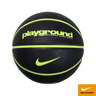 【NIKE 耐吉】籃球7號球EVERYDAY PLAYGROUND N1004498085黑綠/N1004498814琥珀(溝紋加深 耐磨橡膠)
