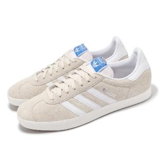 【adidas 愛迪達】休閒鞋 Gazelle 男鞋 女鞋 米白 麂皮 三條紋 情侶鞋 愛迪達(IF3817)