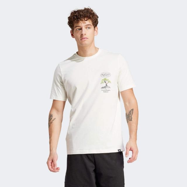 【adidas 愛迪達】上衣 男款 短袖上衣 運動 M WLLNSS TEE 2 白 IM8265