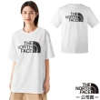 【The North Face】男女 吸濕透氣純棉圓領短袖T恤_亞洲版型/休閒衫.運動上衣(86PS-FN4 雪峰白)