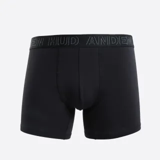 【Anden Hud】男款_品牌日常．長版腰帶平口內褲(黑-外框字緊帶)