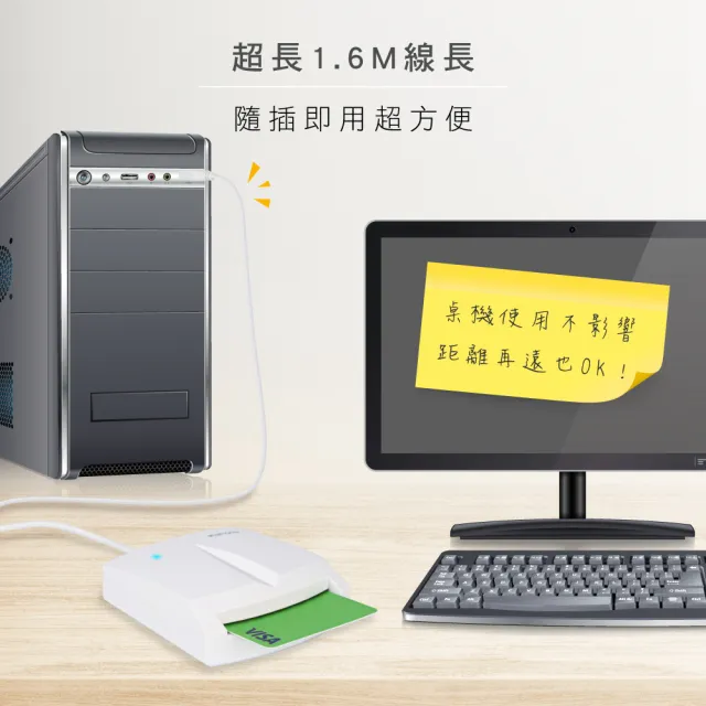 【KINYO】2件組 IC晶片ATM金融讀卡機 網路ATM轉帳 網路報稅 自然人憑證 餘額查詢(1.6M)