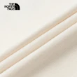 【The North Face 官方旗艦】【情侶款】北面男女款米白色純棉品牌LOGO帳篷印花短袖T恤｜8CSUQLI
