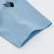【The North Face 官方旗艦】【情侶款】北面男女款藍色純棉品牌LOGO帳篷印花短袖T恤｜8CSUQEO