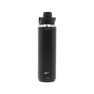 【nike 耐吉】水壺 recharge chug stainless stell 黑 白 不鏽鋼 大口徑 保冷(n100762908-724)