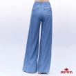 【BRAPPERS】女款 防曬涼感系列-高腰防曬涼感寬褲(淺藍)