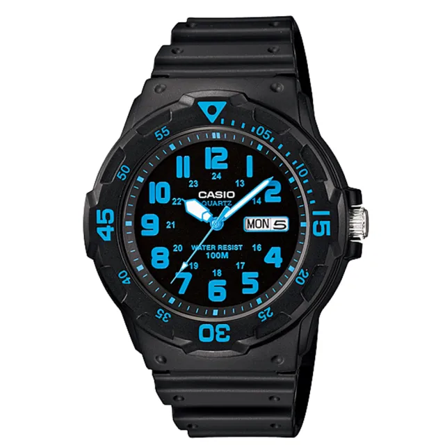 【CASIO 卡西歐】MRW-200H 時尚低調 星期日期 多色 運動 橡膠 手錶 腕錶(防水100米)
