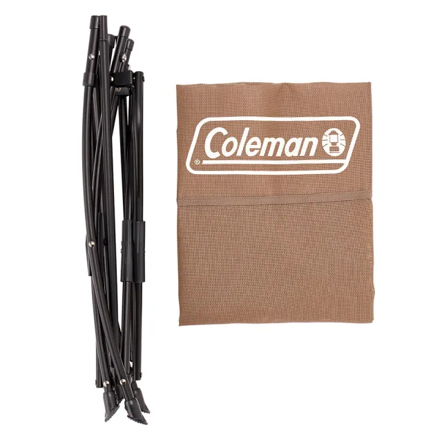 【Coleman】NEXT網布高背療癒椅 / 卡其 / CM-06796(露營椅 折疊椅 休閒椅 月亮椅)