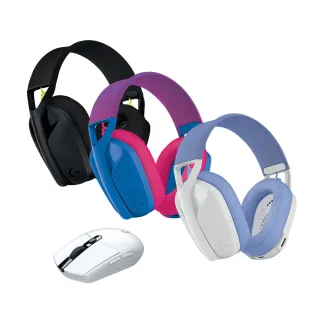 【Logitech G】G435輕量雙模無線藍芽耳機-任選 + G304 LIGHTSPEED 無線電競滑鼠 - 白