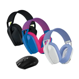 【Logitech G】G435輕量雙模無線藍芽耳機-任選 + G304 LIGHTSPEED 無線電競滑鼠 - 黑