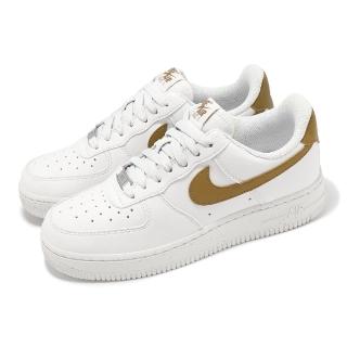 【NIKE 耐吉】休閒鞋 Wmns Air Force 1 07 NN 女鞋 白 棕 皮革 AF1 運動鞋(DV3808-101)