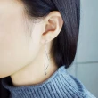 【Olivia Yao Jewellery】中性簡約 925純銀流線纖細耳環(COSMOS Collection)