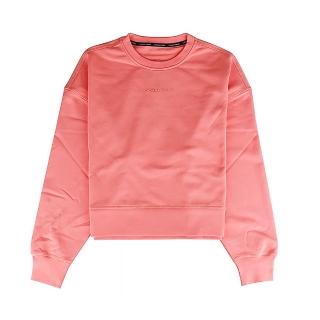【CANADA GOOSE】Muskoka橡膠字母logo圓領落肩長袖純棉T恤(粉/女款)