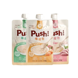 【Push!】噗滋包-combo 綜合箱 110g*6入(貓主食罐/主食肉泥餐包/全齡貓)