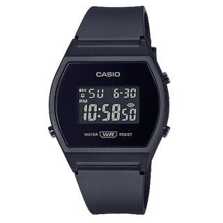 【CASIO 卡西歐】CASIO 電子錶 橡膠錶帶 防水50米 LED背光 LW-204(LW-204-1B)