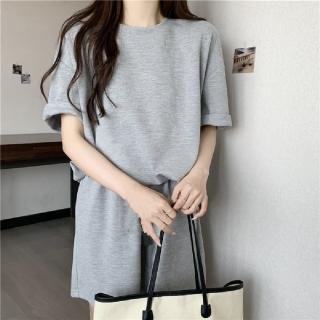 【ONEY 歐妮】★情侶純色學生運動短褲兩件套(女上衣/短袖/兩件式套裝)