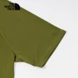 【The North Face 官方旗艦】【抗UV】】北面男款UPF綠色吸濕排汗涼感防曬短袖T恤｜87W7PIB