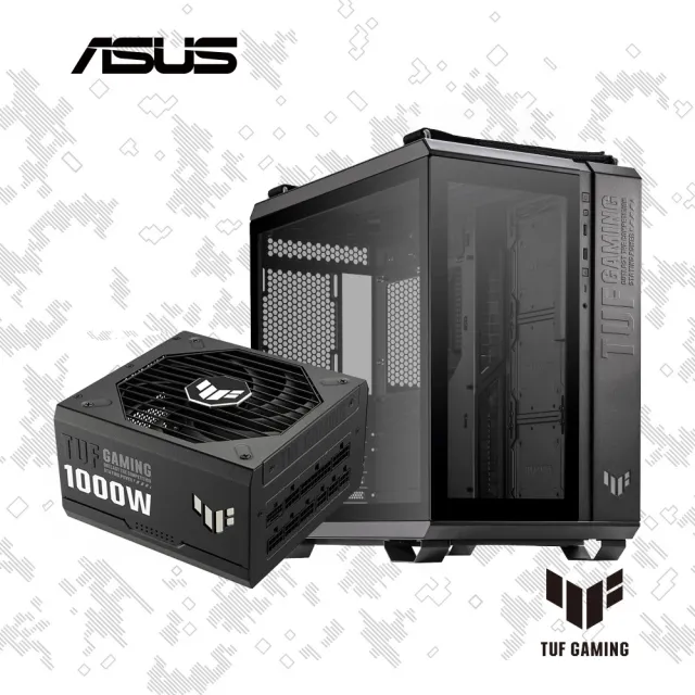 【ASUS 華碩】機殼+1000W★TUF GT502 電腦機殼+1000W ATX3.0 金牌電源供應器