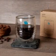 【極品莊園咖啡】30入濾掛咖啡附雙層玻璃杯-藍調/焦糖/橘韻-附提袋(10gx30入+250ml雙層杯/盒)