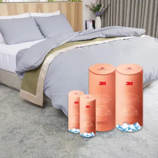 【3M】全面抗蹣涼感防蹣純棉兩用被床包四件組(雙人)