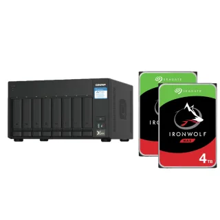 【QNAP 威聯通】搭希捷 4TB x2 ★ TS-832PX-4G 8Bay NAS 網路儲存伺服器