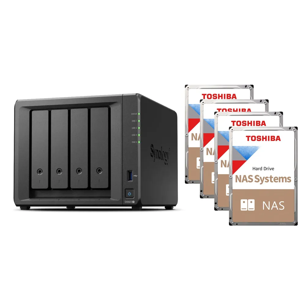 【Synology 群暉科技】搭 東芝 4TB x4 ★ DS423+ 4Bay NAS 網路儲存伺服器