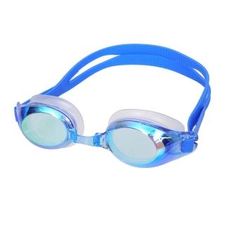 【MIZUNO 美津濃】SWIM 泳鏡-臺灣製 抗UV 防霧 蛙鏡 鏡面 游泳 戲水 藍(N3TEB72100-16)