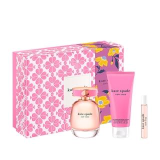 【KATE SPADE】桃氣甜心淡香精禮盒(淡香精100ml+香水筆7.5ml+身體乳100ml.專櫃公司貨)