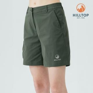 【Hilltop 山頂鳥】抗UV吸濕快乾彈性短褲 女款 綠｜PS09XF75ECM0