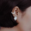 【Olivia Yao Jewellery】無耳洞設計小雪花珍珠耳夾(無耳洞可配戴)
