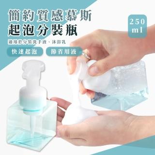 【盥洗用品】日式海洋藍慕斯分裝瓶(洗臉 洗面乳 防漏卡扣 起泡瓶 洗手瓶 按壓式 泡泡瓶 打泡器 泡沫瓶)