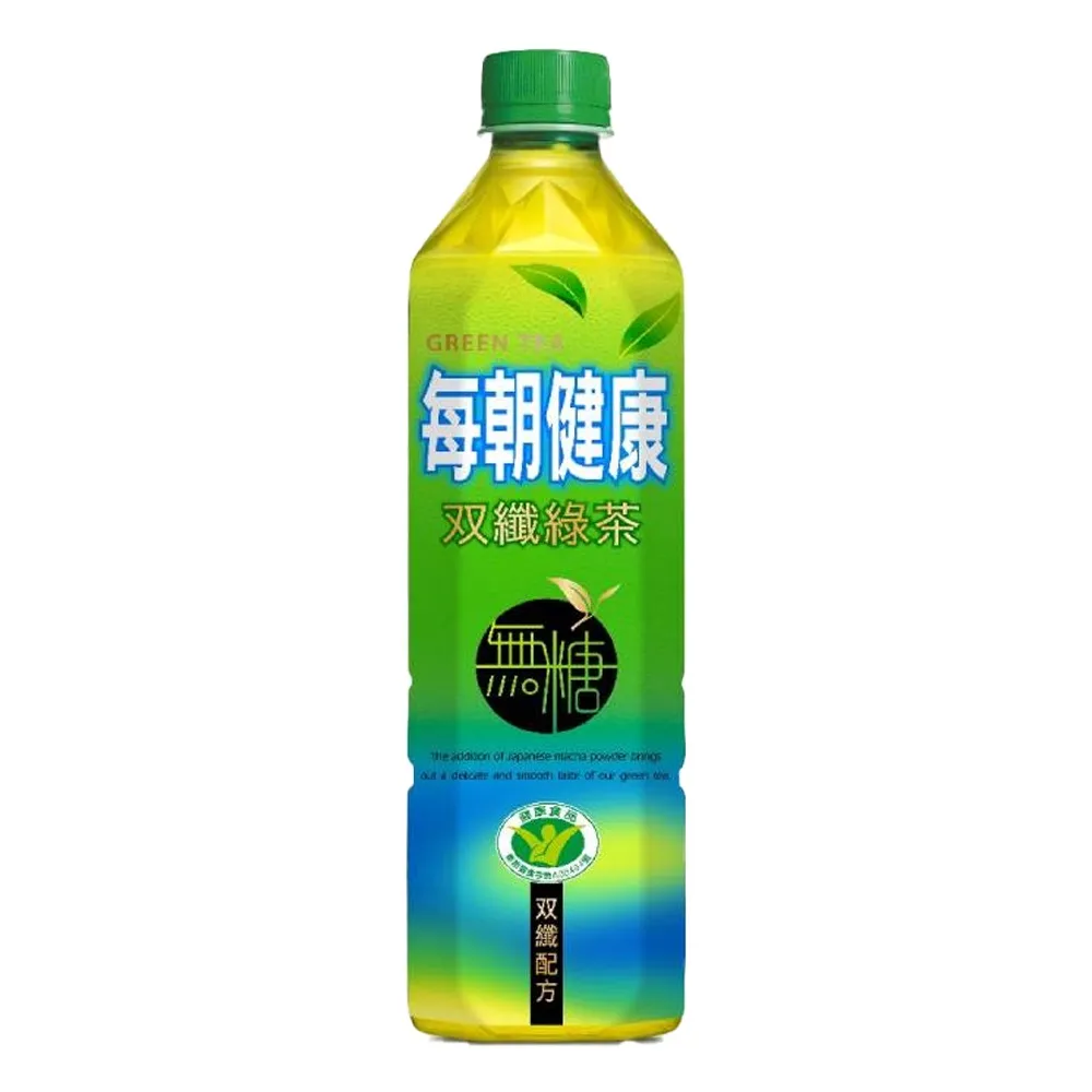 福利品/即期品【每朝健康】雙纖綠茶650ml24入/箱