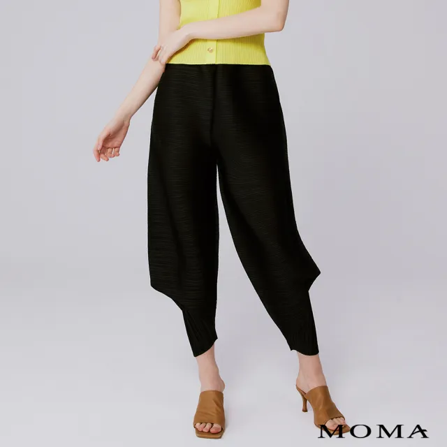 【MOMA】時尚立體廓形壓褶褲(兩色)