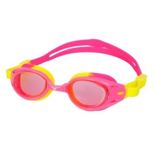 【MIZUNO 美津濃】SWIM 兒童泳鏡-臺灣製 抗UV 防霧 蛙鏡 鏡面 游泳 戲水 桃紅(N3TFB10500-64)