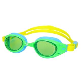 【MIZUNO 美津濃】SWIM 兒童泳鏡-臺灣製 抗UV 防霧 蛙鏡 鏡面 游泳 戲水(N3TFB10500-37)