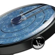 【klokers 庫克】KLOK-01-D7-B 午夜藍錶頭-黑殼+單圈尼龍錶帶