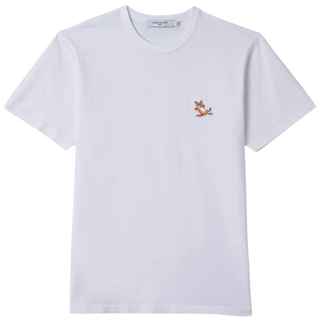 【Maison Kitsune】MAISONKITSUNE 慵懶狐狸 黑色/白色/藍色 純棉 T-SHIRT(GU00154KJ0010)